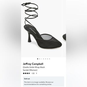 Jeffrey campbell ankle wrap mesh heel